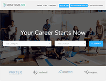 Tablet Screenshot of grabyourjob.com